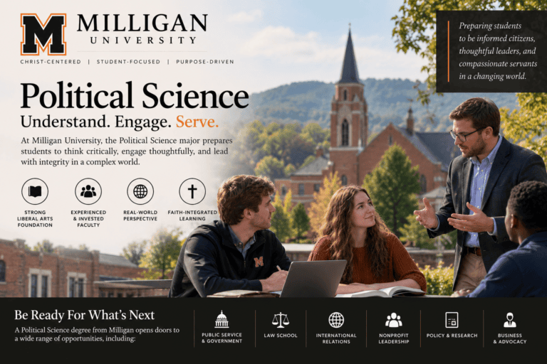 Milligan College political science major