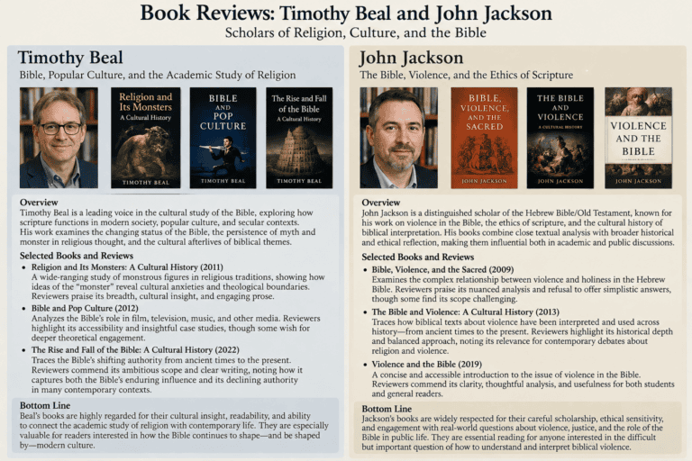 Timothy Beal and John Jackson book reviews