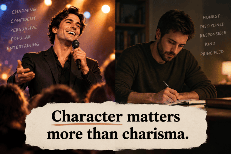 character matters more than charisma