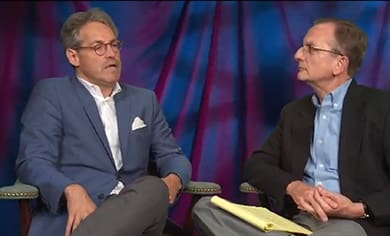 Eric Metaxas (left) and Mark Taylor