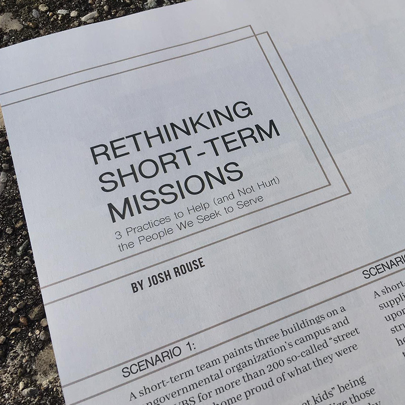 Rethinking Short-Term Missions