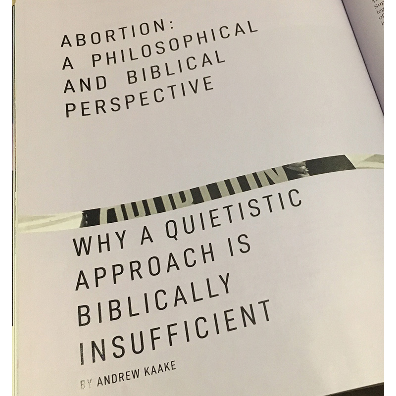 Abortion: A Philosophical and Biblical Perspective