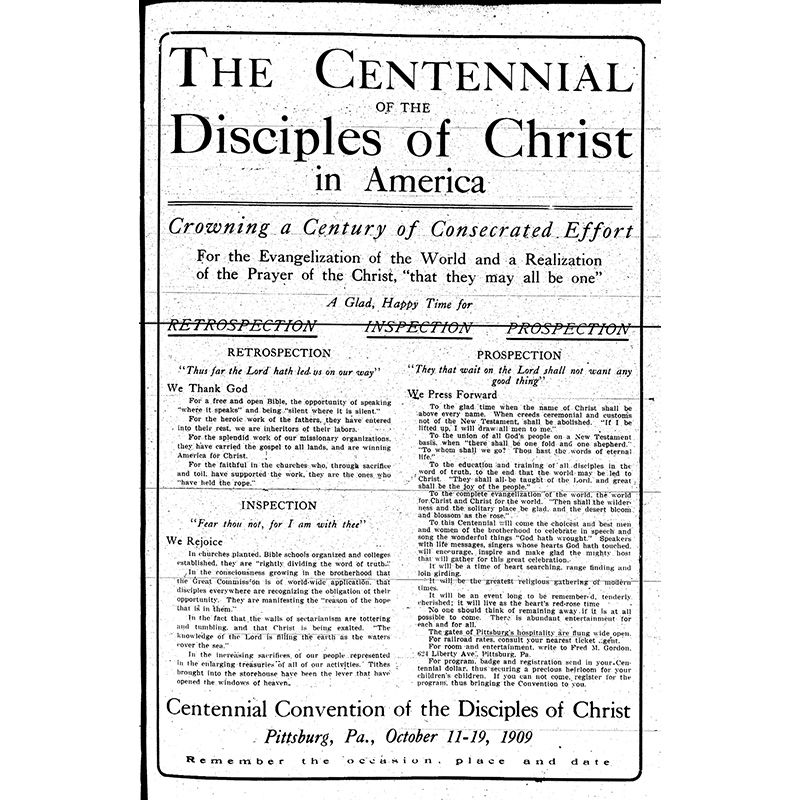 “The Sovereignty of Jesus” (Keynote Sermon at the Centennial Convention)