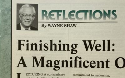 (Updated) Wayne Shaw and ‘Finishing Well’