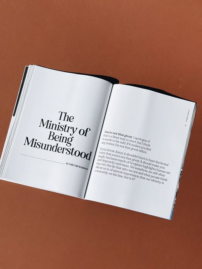 The Ministry of Being Misunderstood