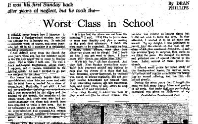 THROWBACK THURSDAY: Teaching the Worst Sunday School Class (1937)