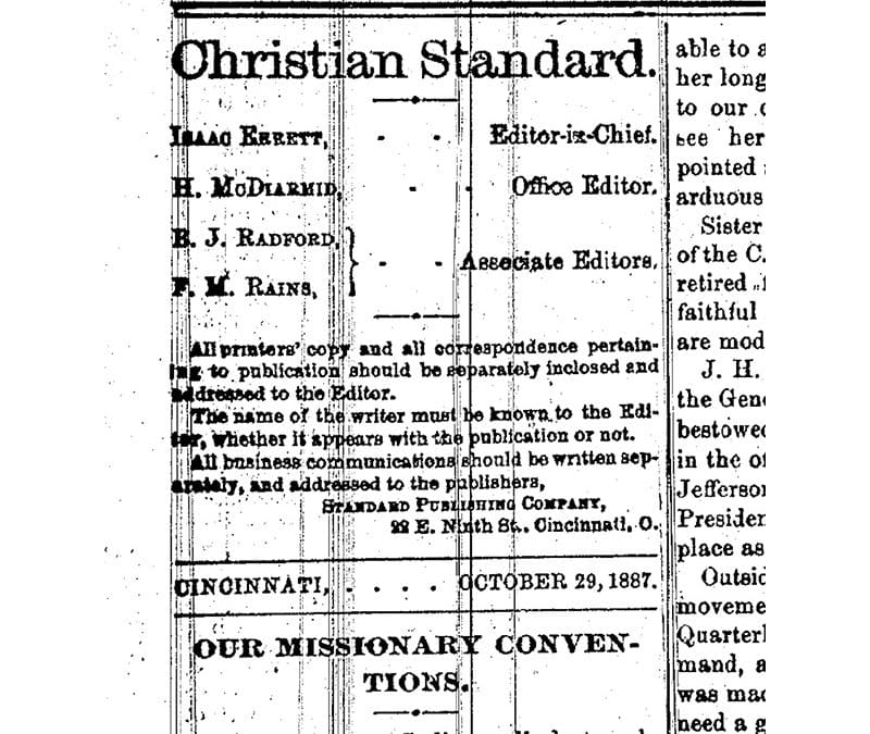 THROWBACK THURSDAY: The Foreign Christian Missionary Society (1887)