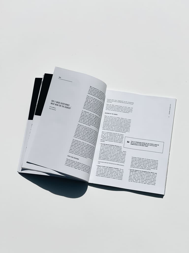 Roe v. Wade Overturned . . . What Now for the Church?