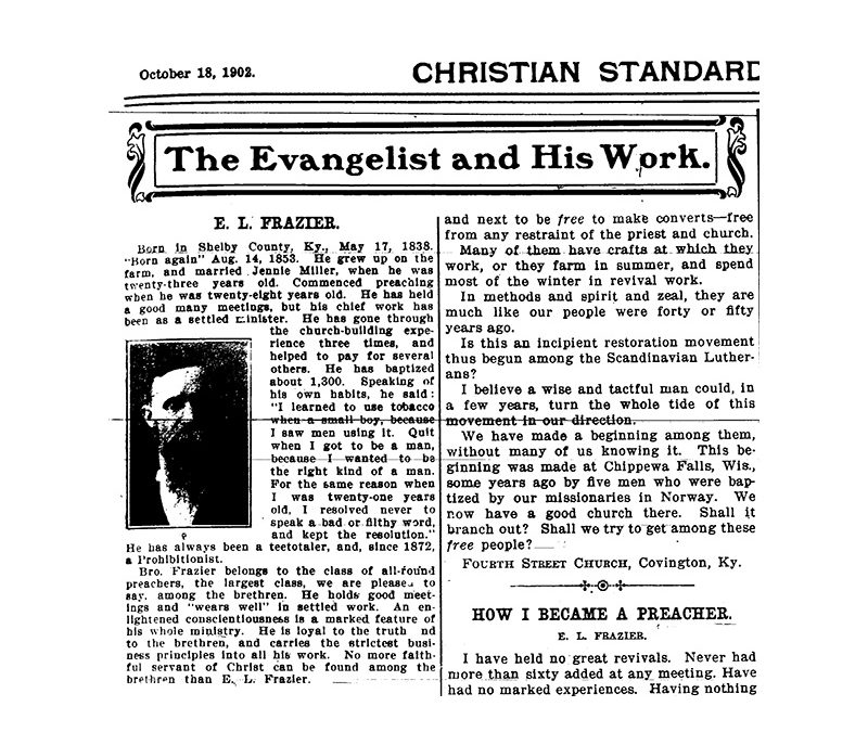 THROWBACK THURSDAY: ‘How I Became a Preacher’ (1902)
