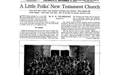 Throwback Thursday: ‘A Little Folks’ New Testament Church’ (1932)