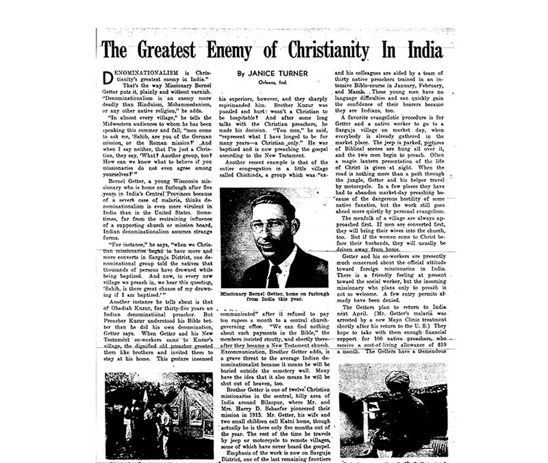 THROWBACK THURSDAY: ‘The Greatest Enemy of Christianity in India’ (1953)