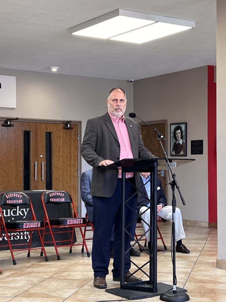 KCU President Terry Allcorn Announcing Capital Campaign