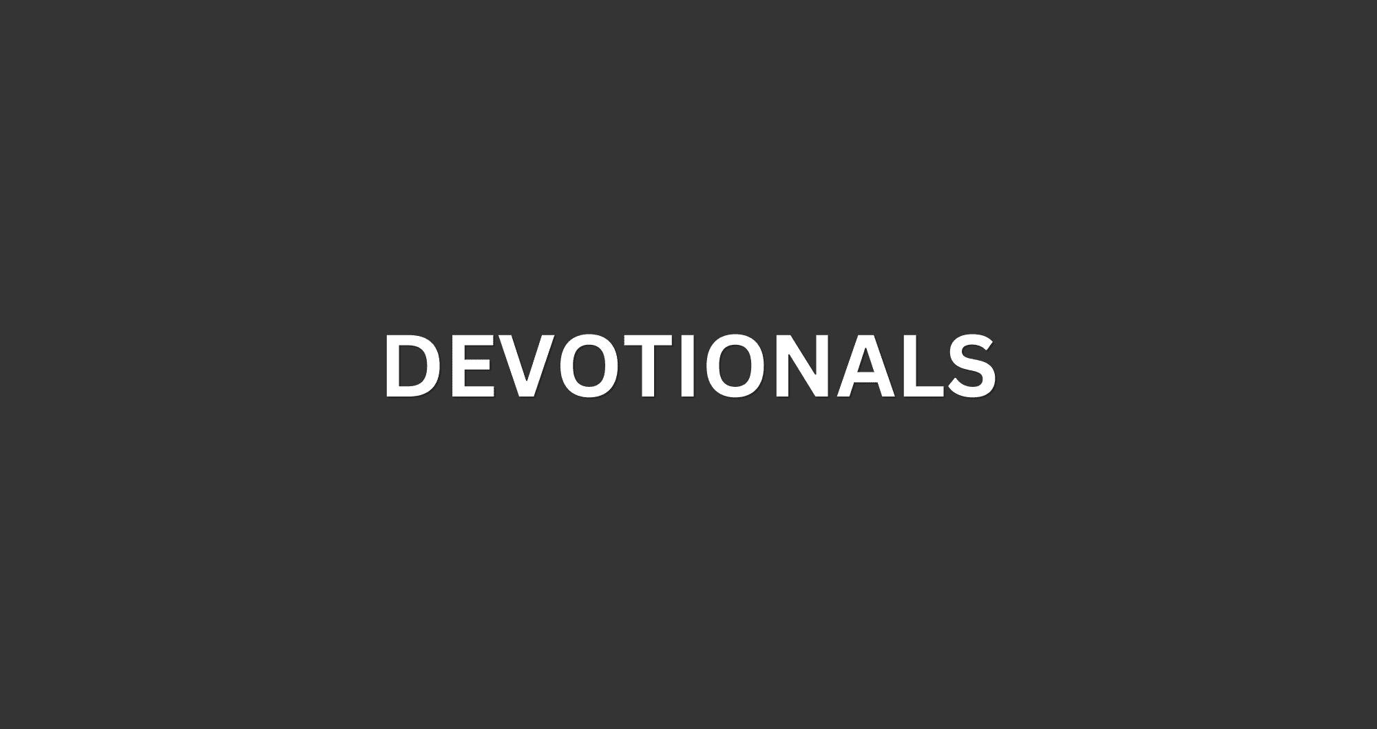 Devotionals